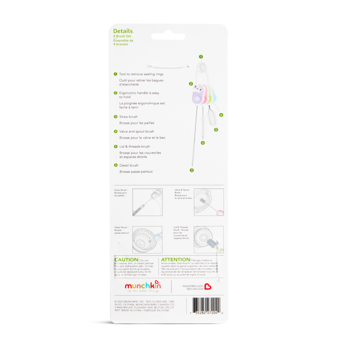 Details™ Bottle & Cup Cleaning Brush Set