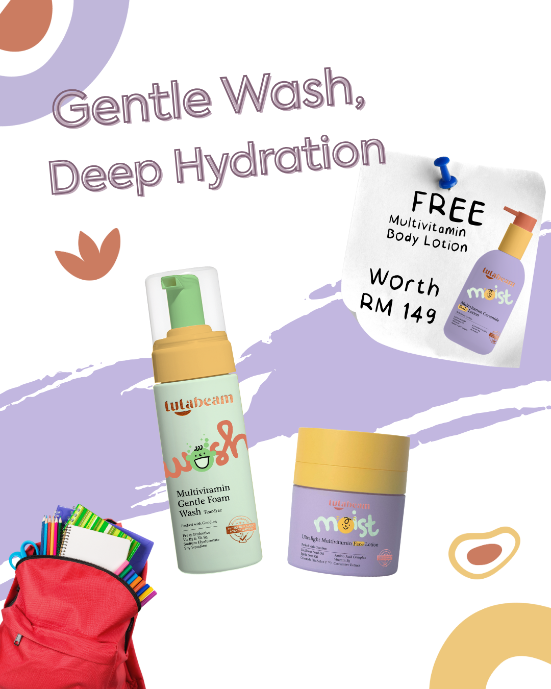 Gentle Wash, Deep Hydration Bundle
