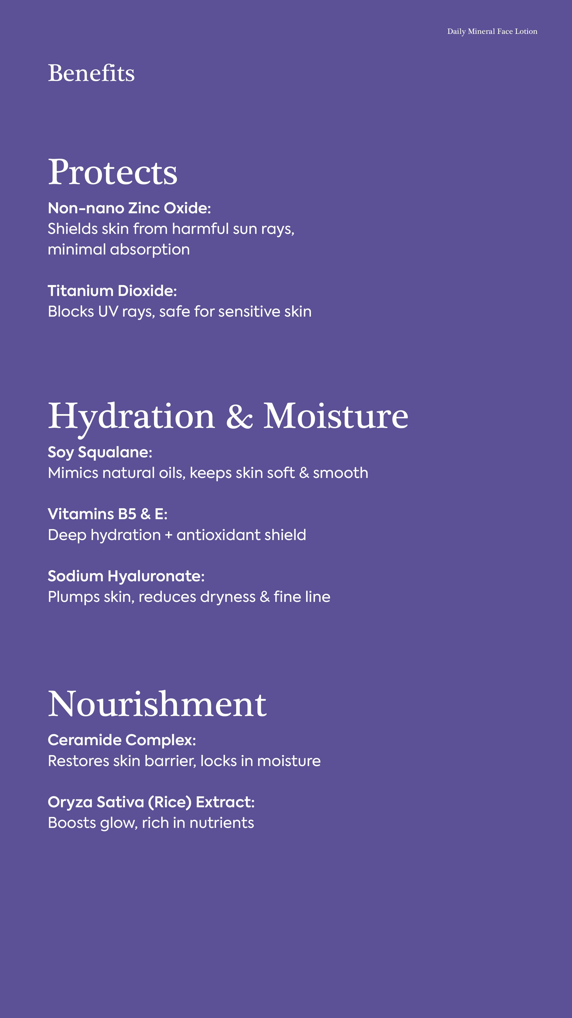 Daily Mineral Face Lotion