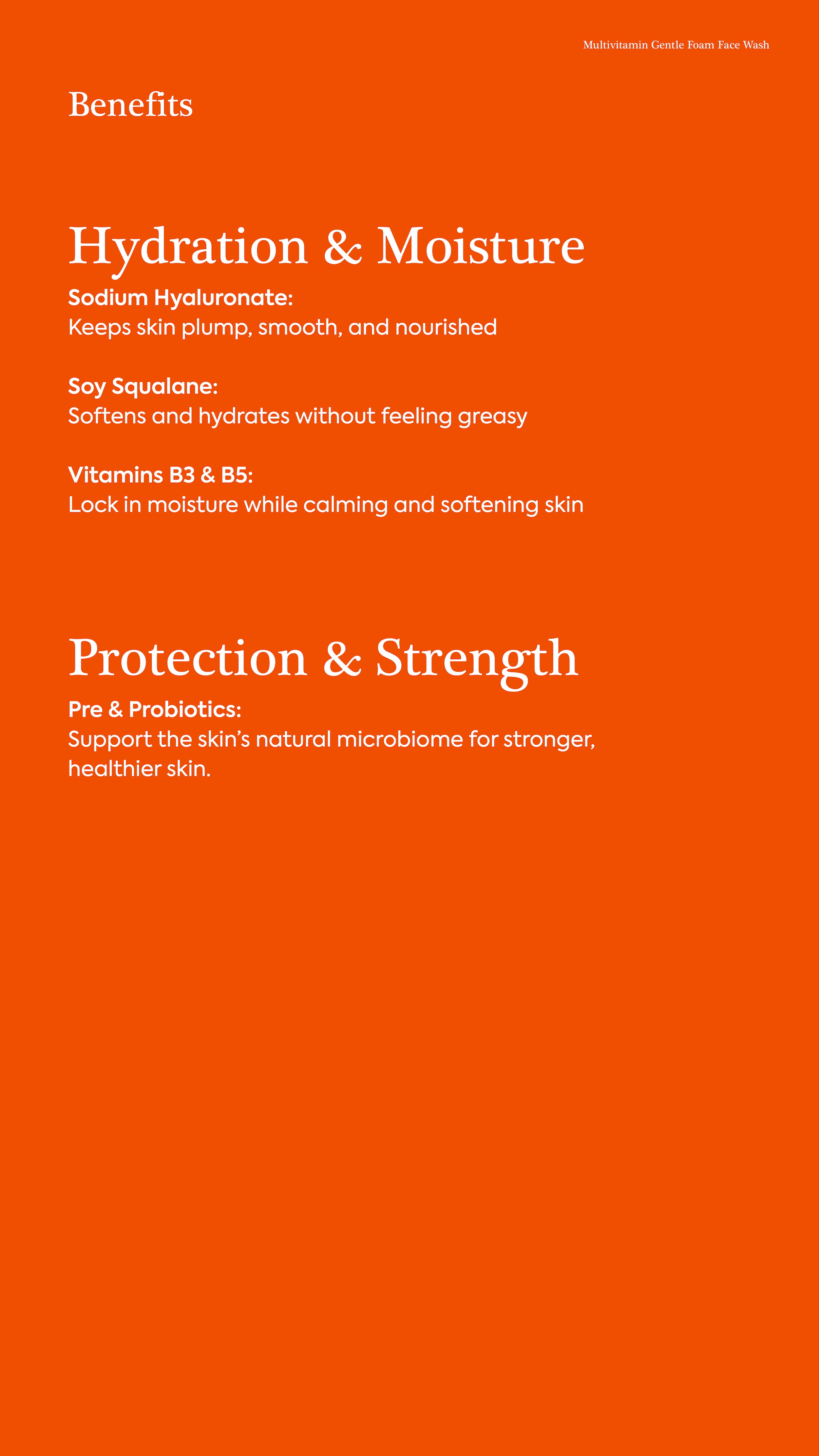 Multivitamin Gentle Foam Wash