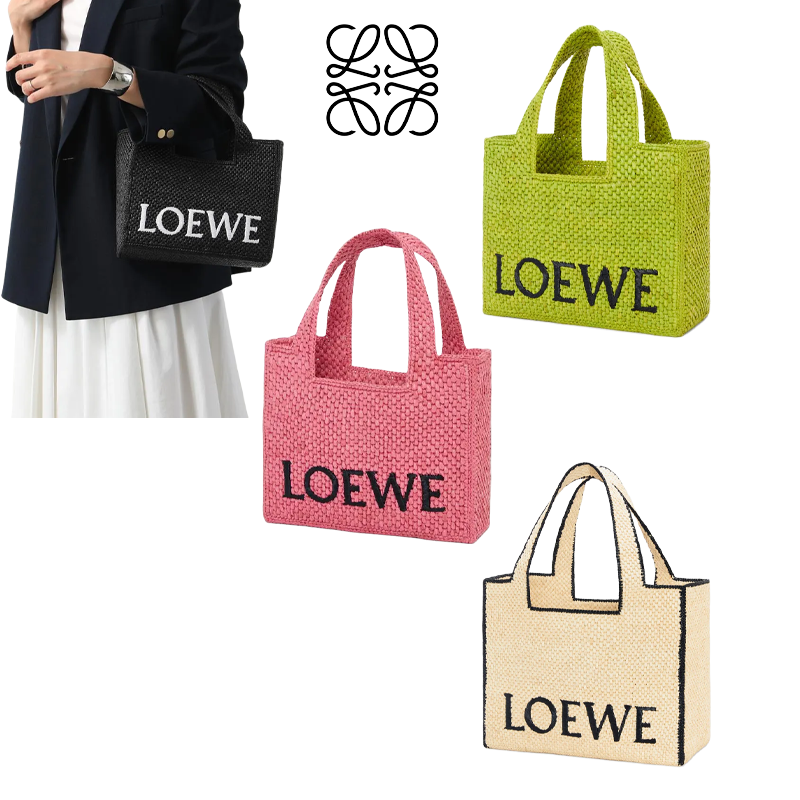 ロエベフォント トート スモール（ラフィア）