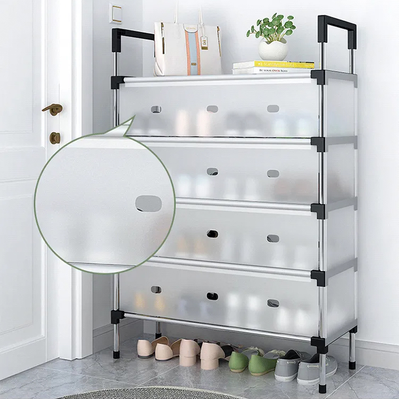 省空間多層防塵鞋架