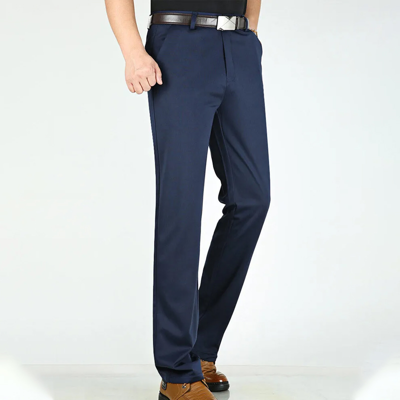 冰絲彈力男士休閒褲