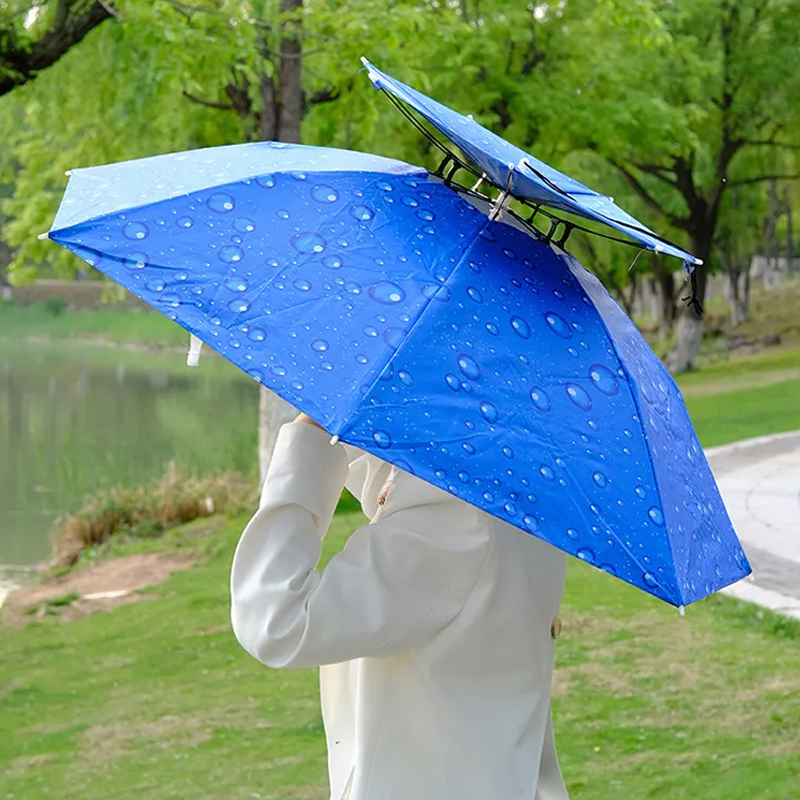 【戶外神器】雙層防風釣魚傘帽