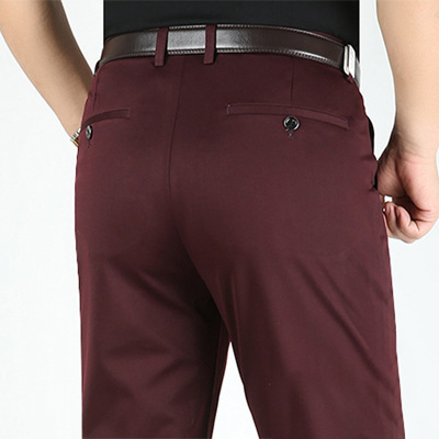 冰絲彈力男士休閒褲