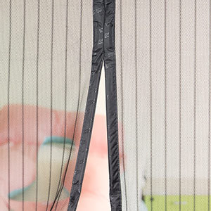 魔術貼超靜音磁性防蚊門簾