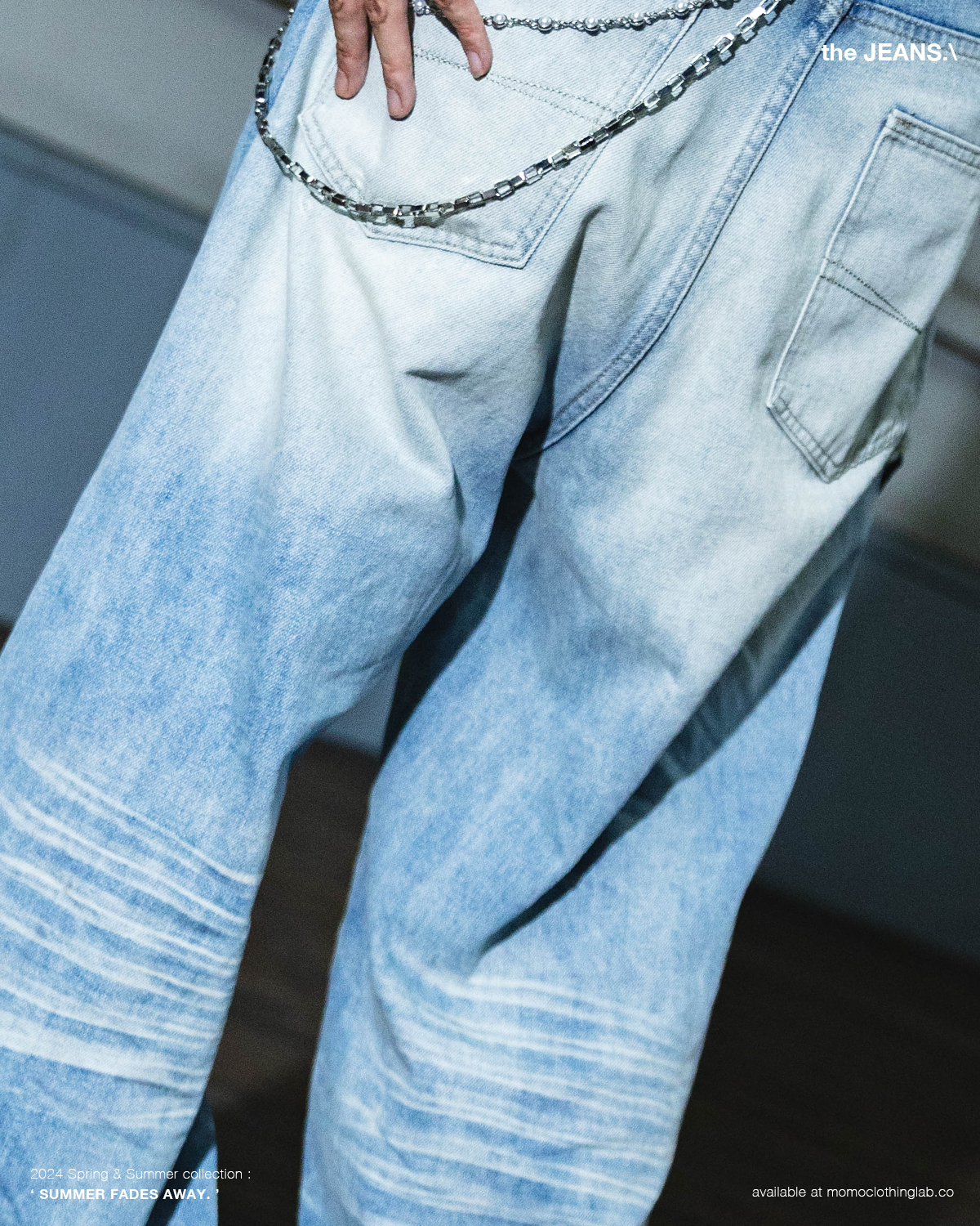 A.A Wash&Brushed Wide Denim Jeans