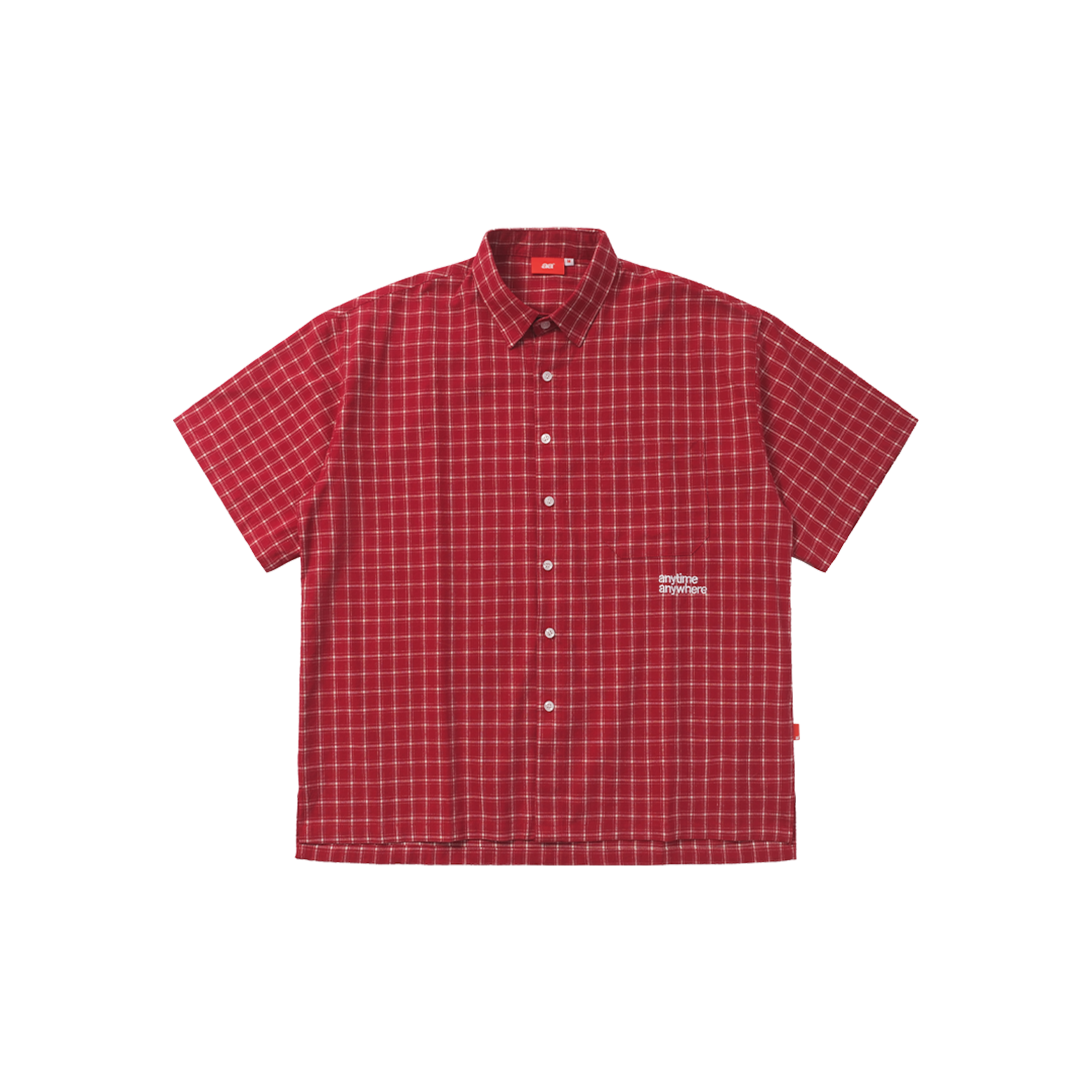 A.A Grid Shirt - Cherry Red 