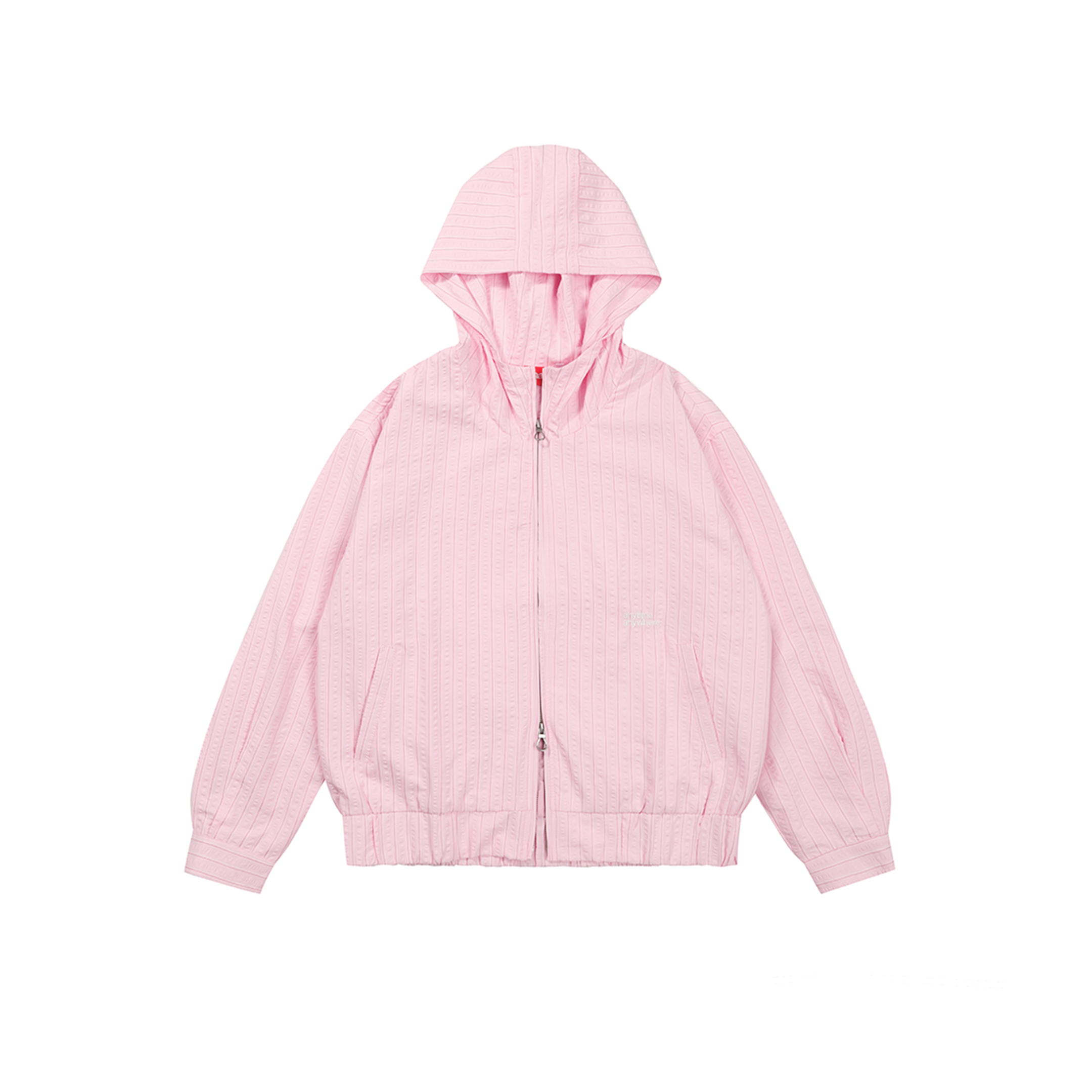 A.A Cloudstripe Hoodie Jacket - Baby Pink