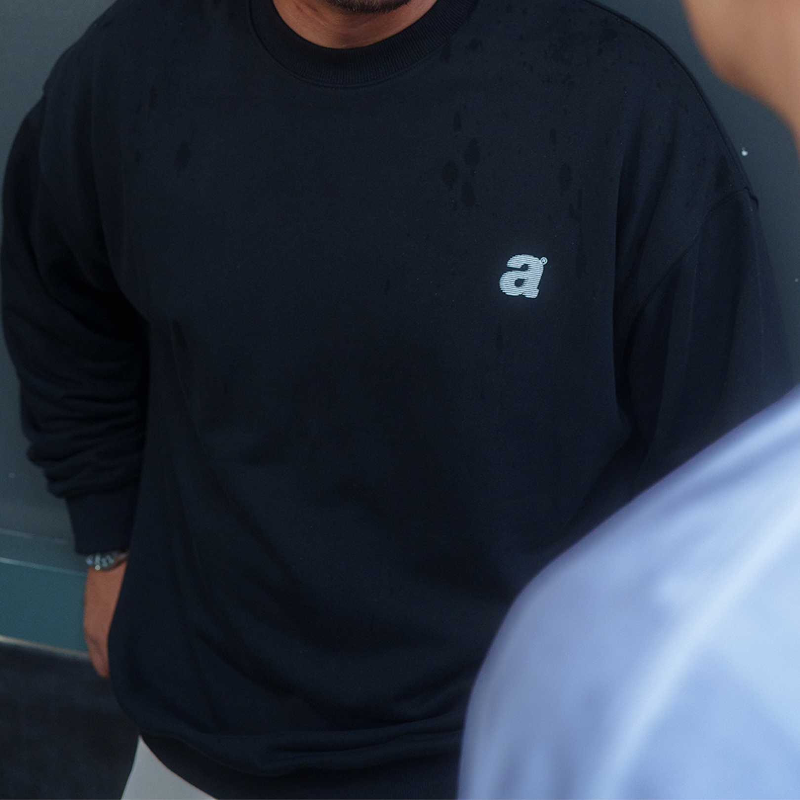 A.A Drop Point Crewneck