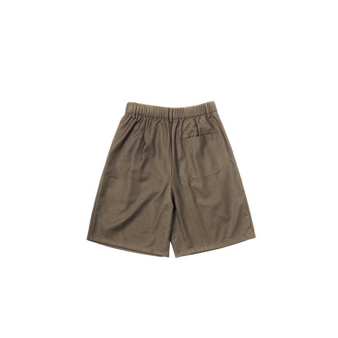 MOMO Pleated Suit Short Coffee Brown