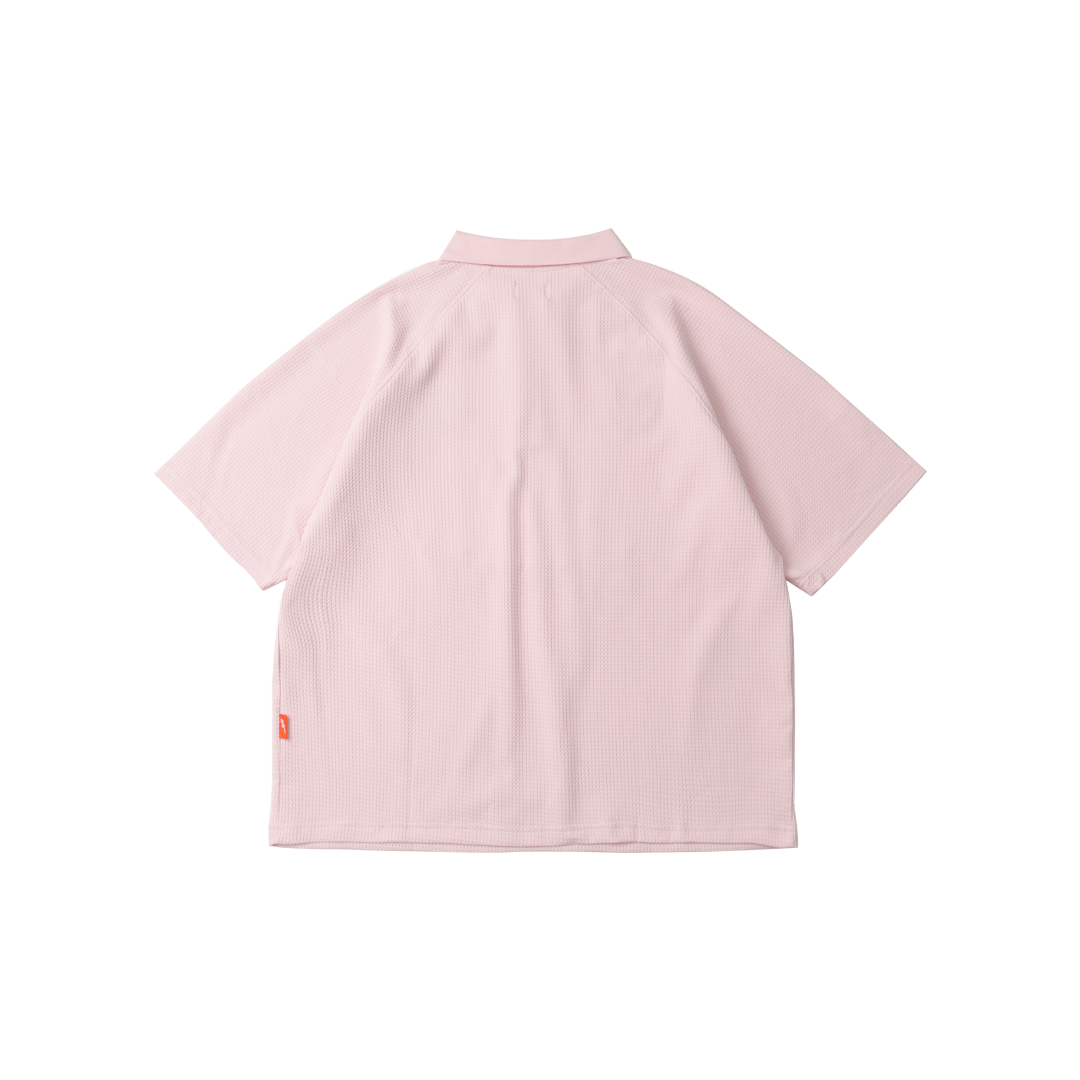 A.A Polo Waffle Pink