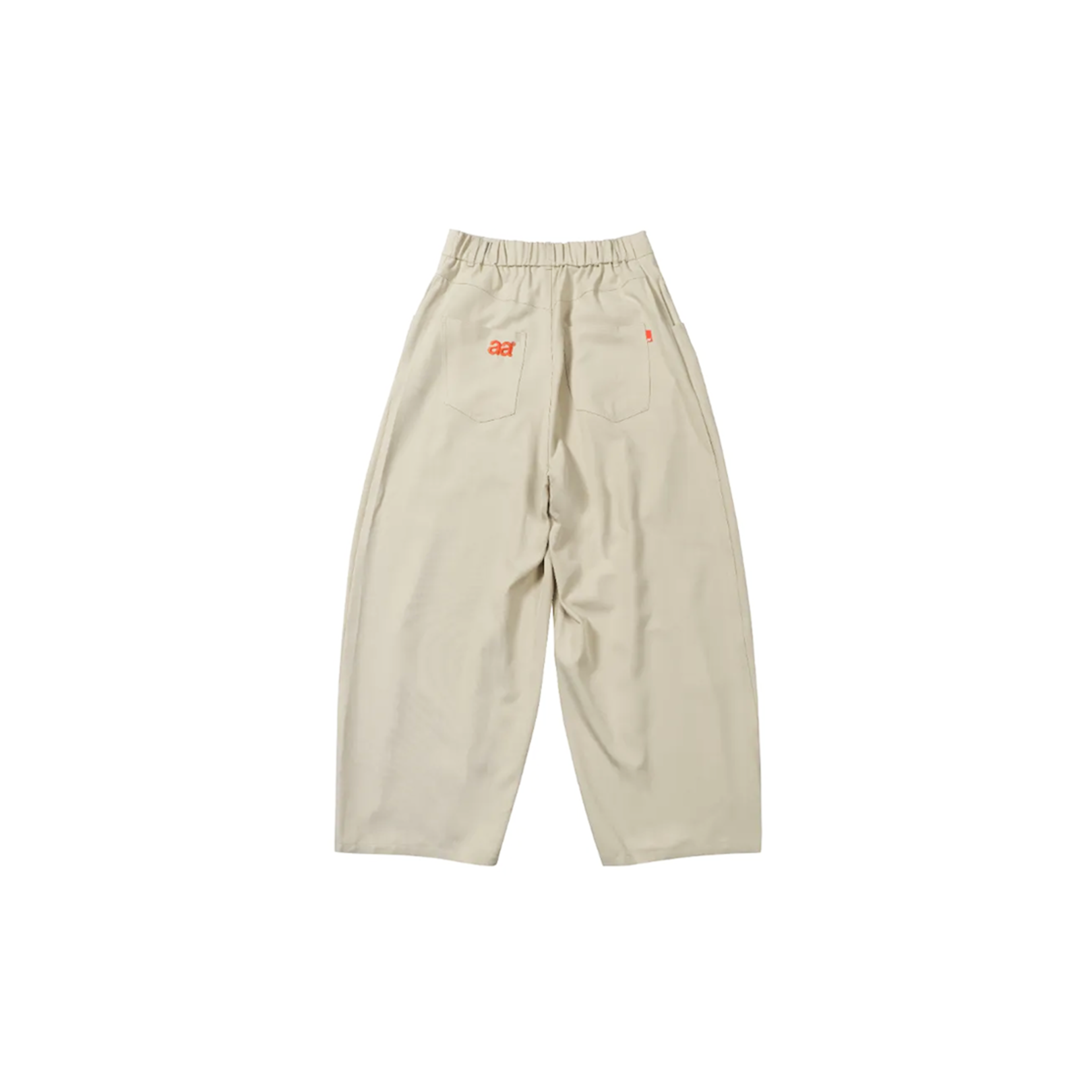 A.A Beige Baggy Pleated