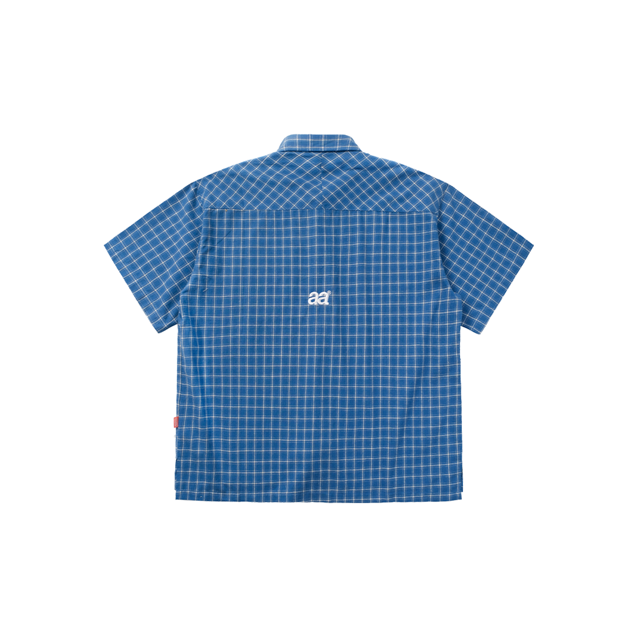 A.A Grid Shirt - Cobalt Blue