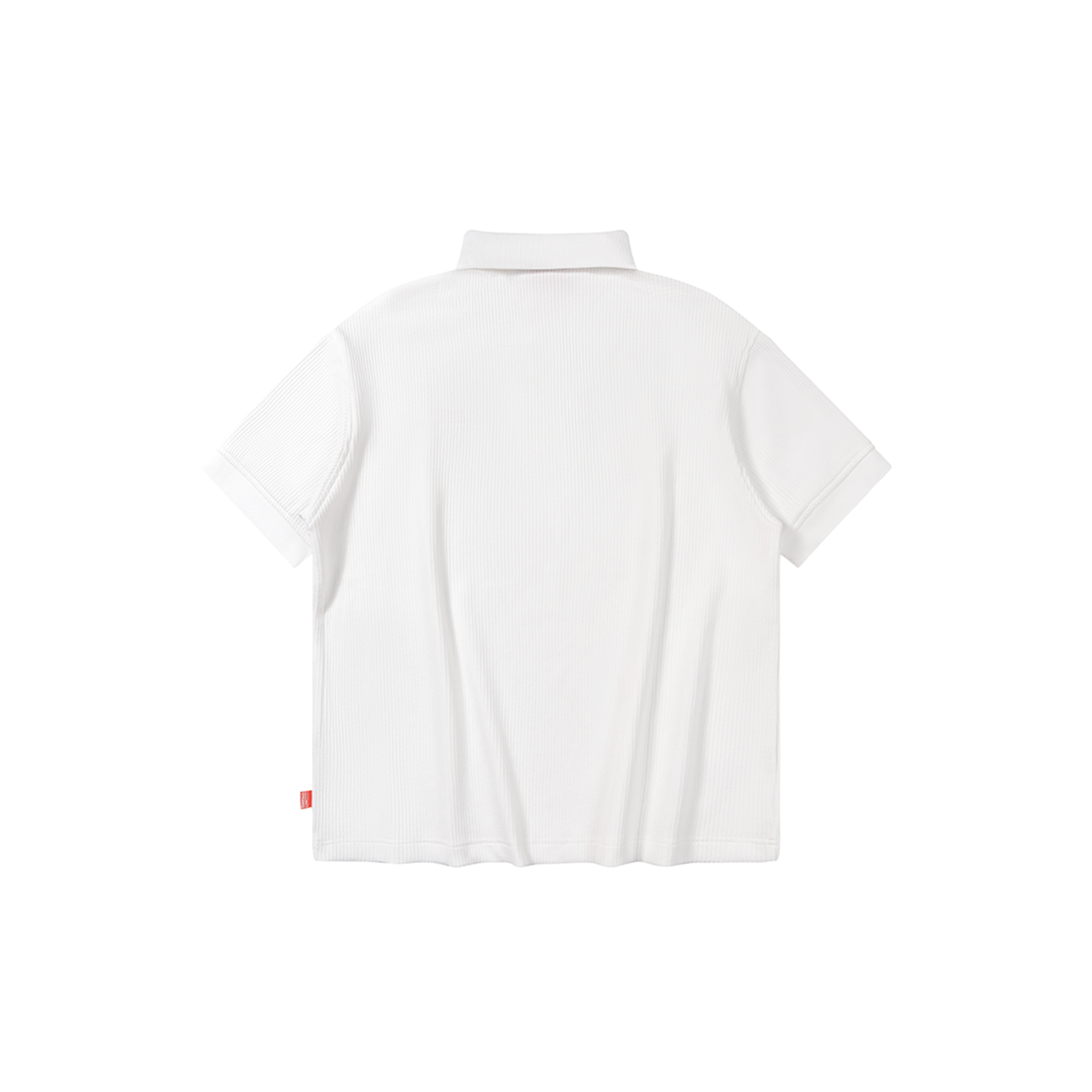 A.A Essential Waffle Polo - Cloud White