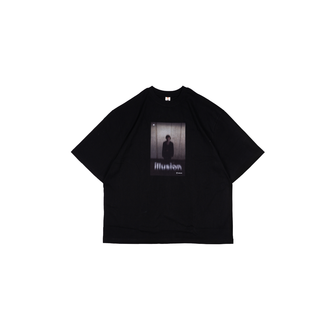 MOBLAB Illusion Graphic Tee Black