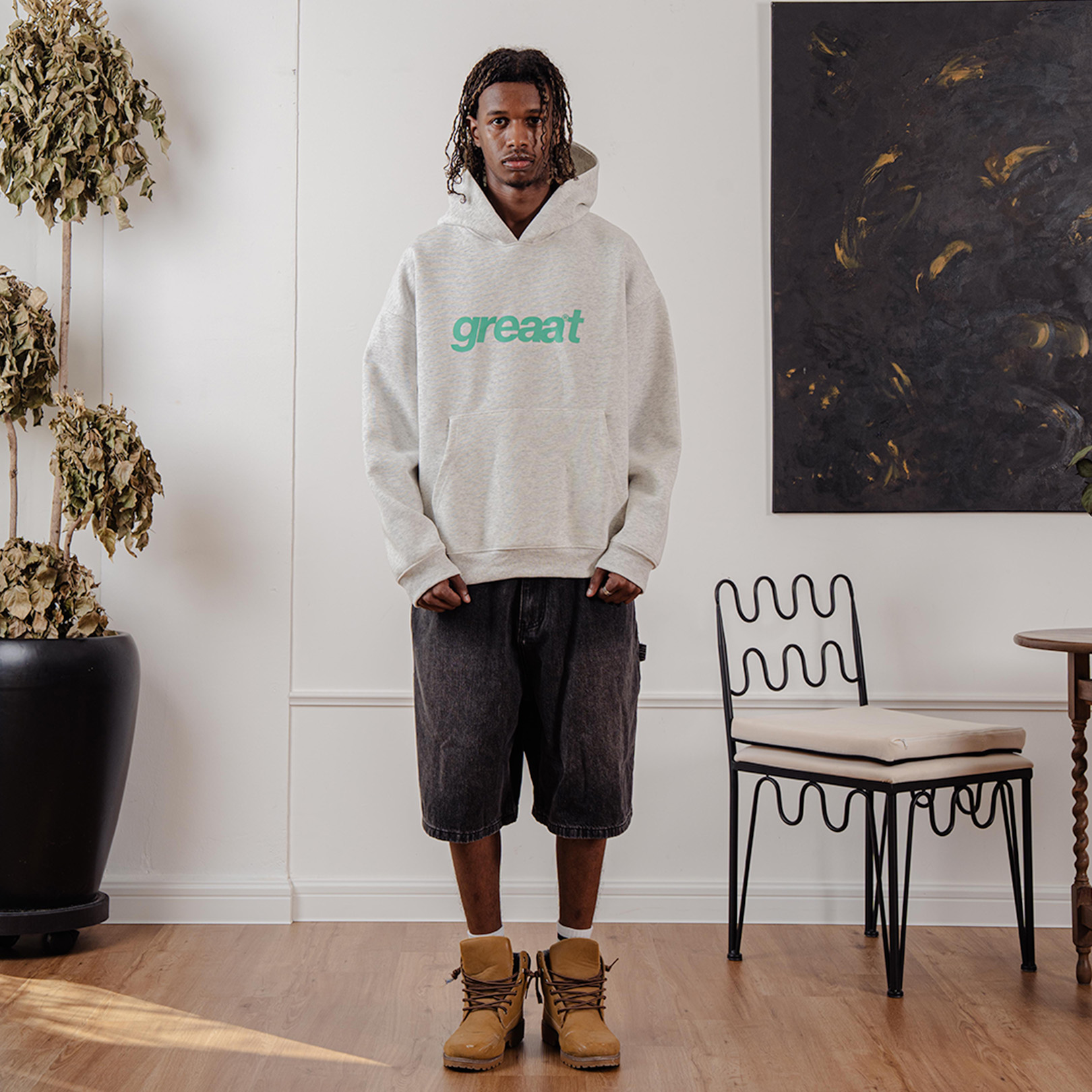 A.A Greaat Hoodie Classic Grey