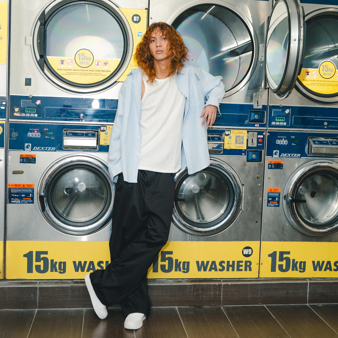 A.A Black Baggy Pants