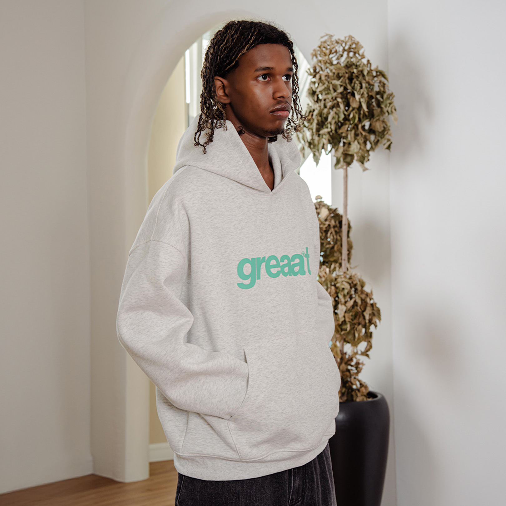 A.A Greaat Hoodie Classic Grey