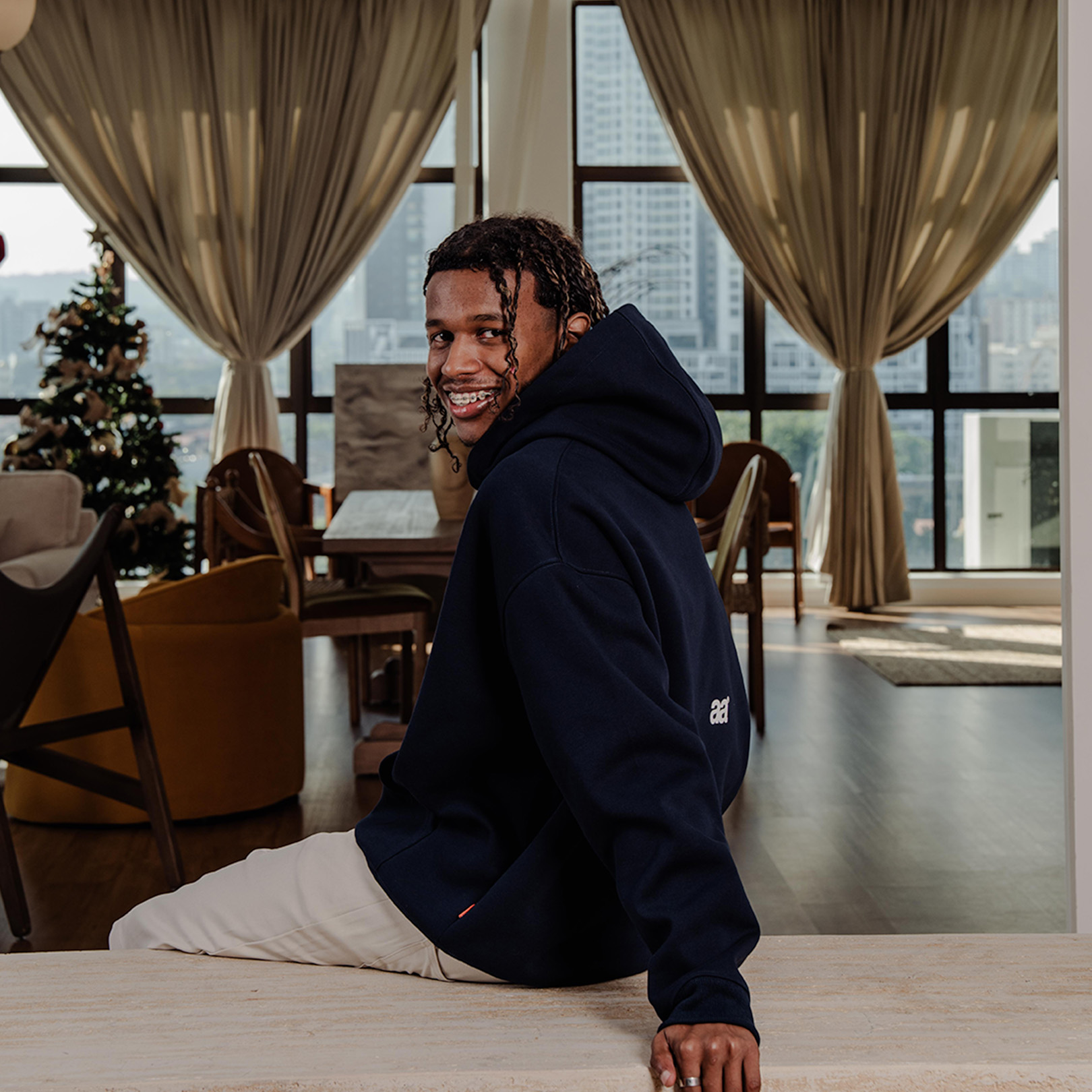 A.A Greaat Hoodie Deep Navy