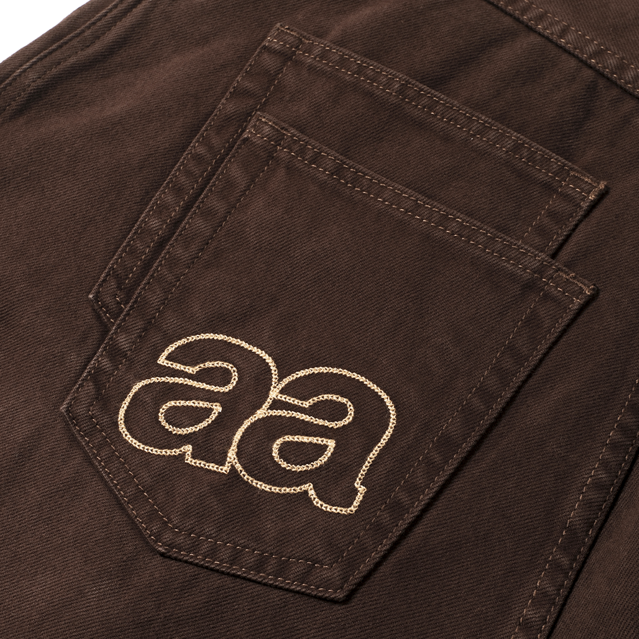 A.A Washed Brown Baggy