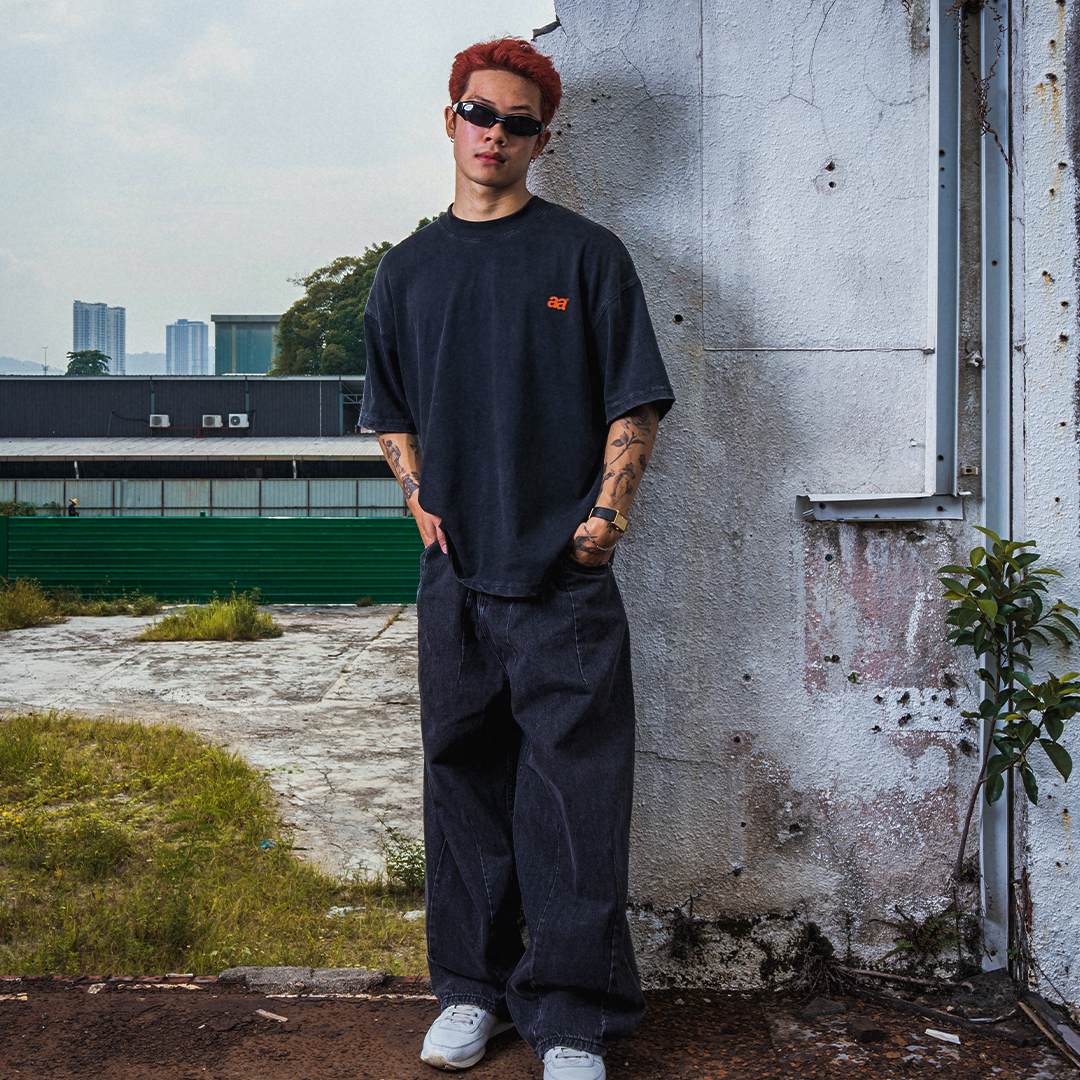 A.A Graphic Washed Tee