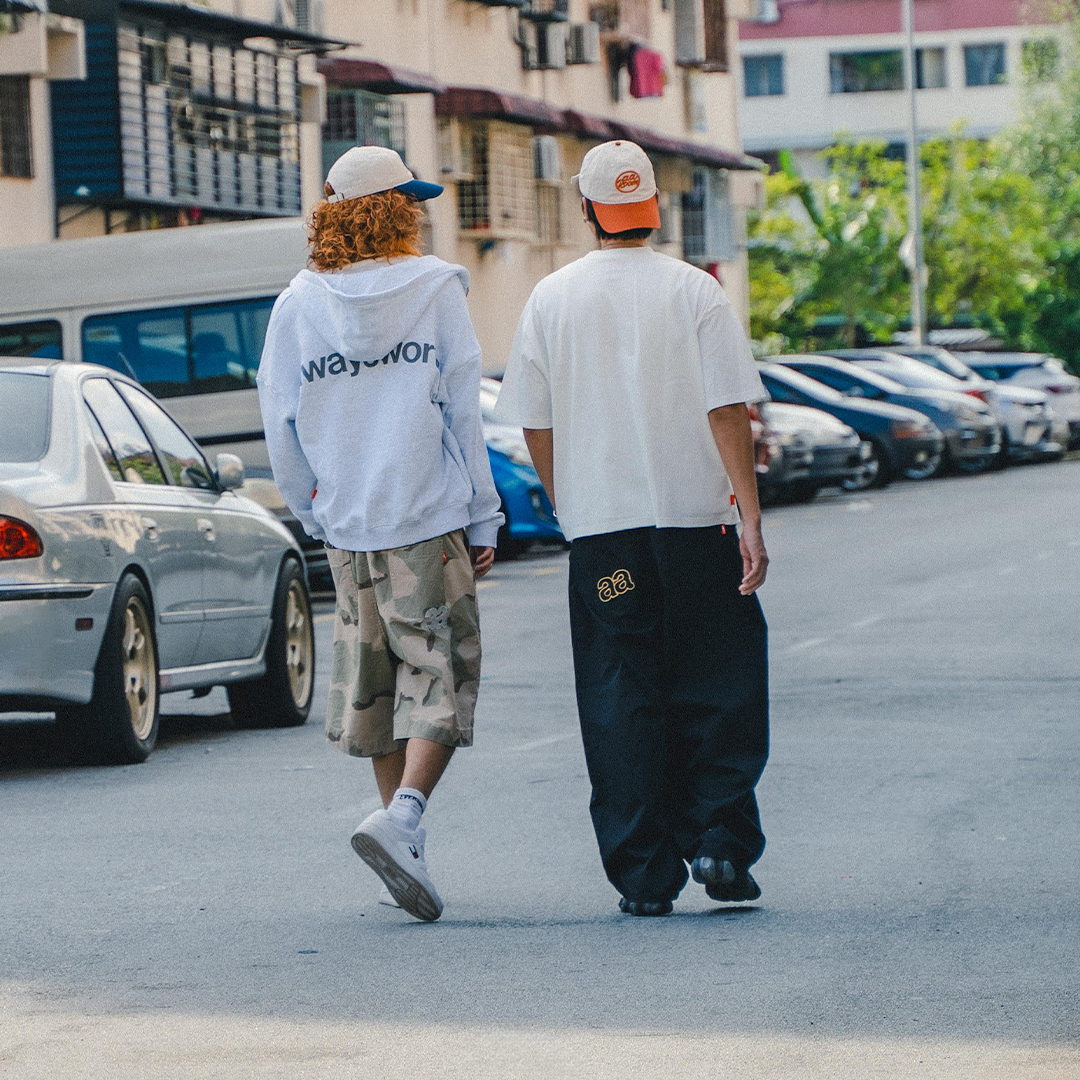 A.A Black Baggy Pants