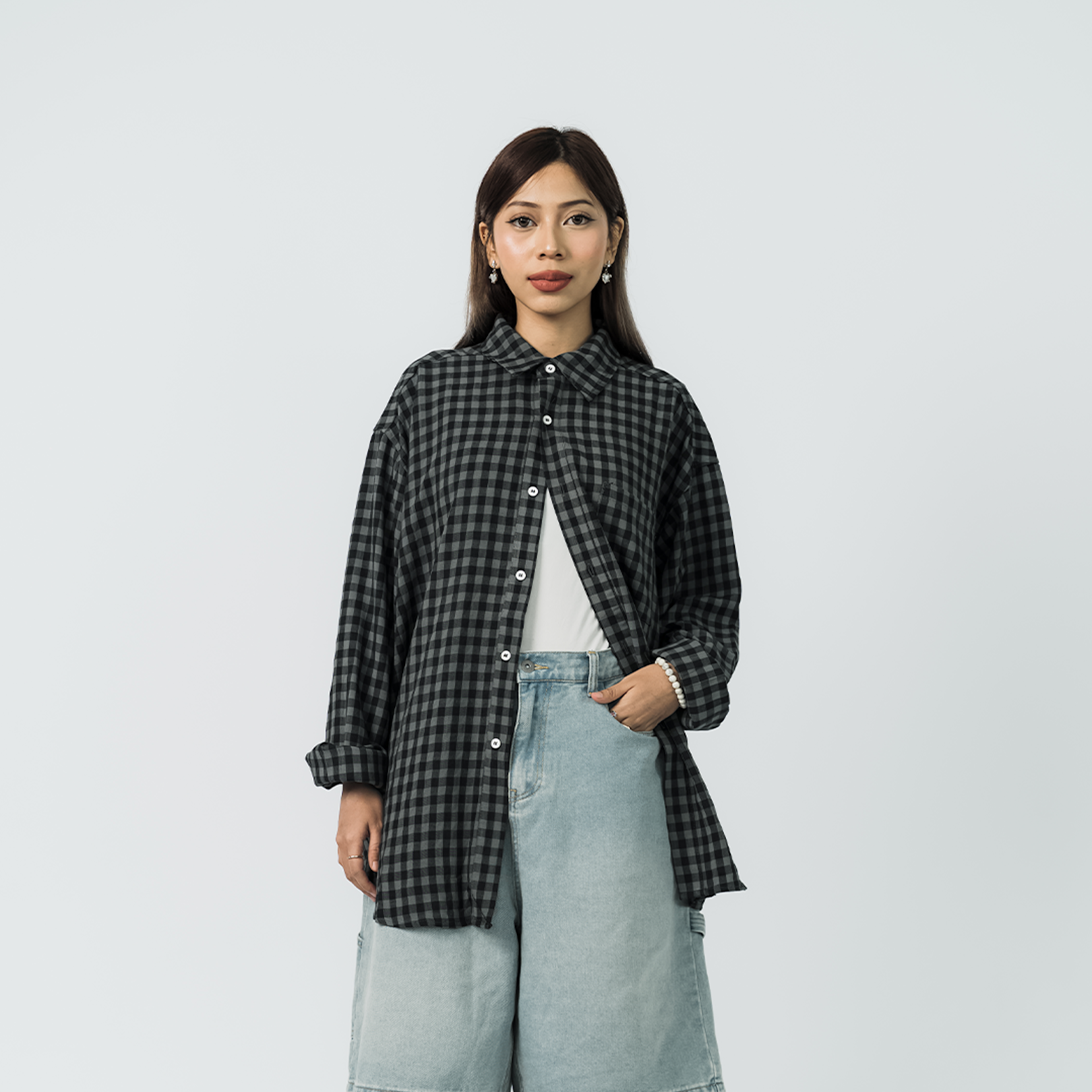 A.A Long Sleeve Checked Shirt 
