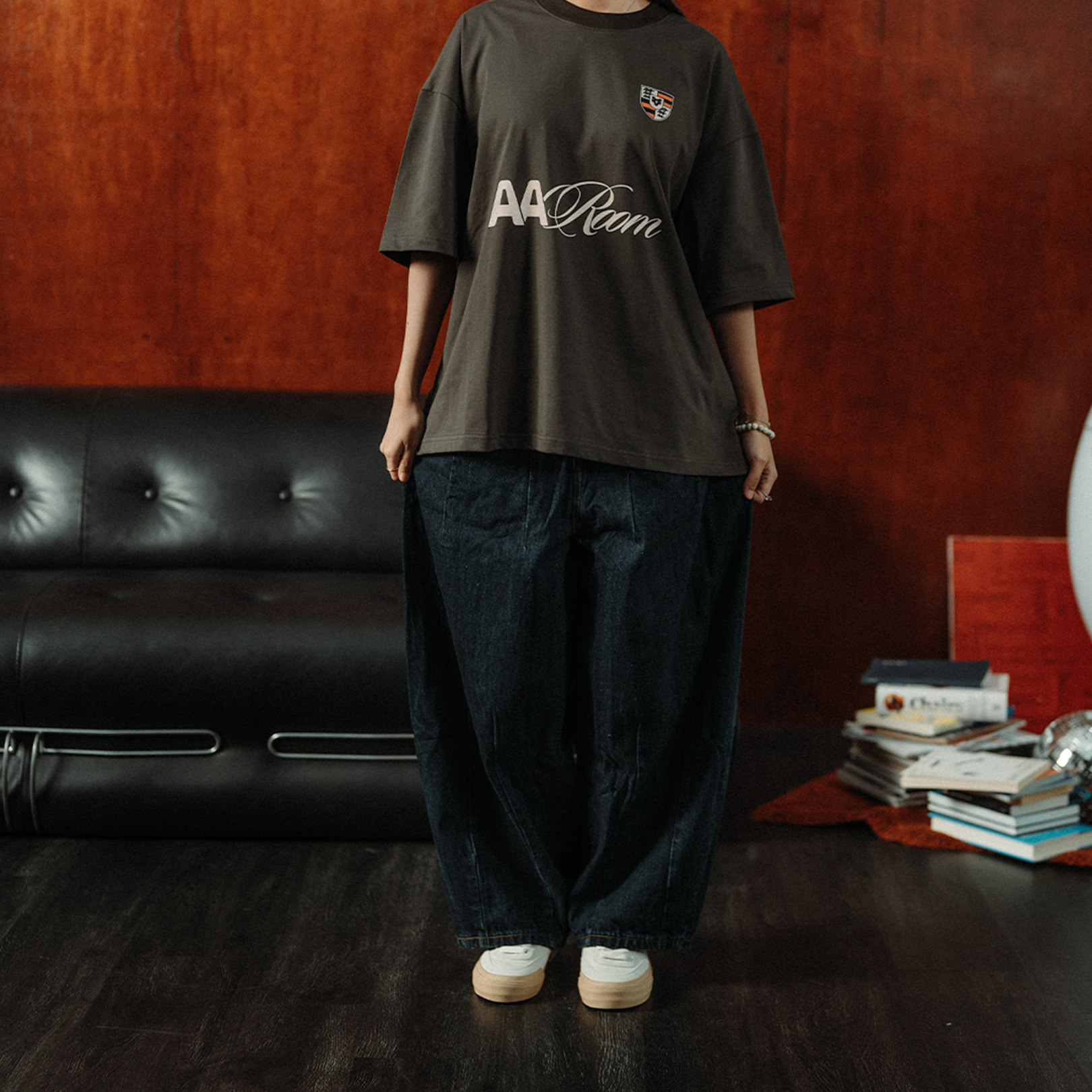 A.A JP Dark Denim Baggy Pants