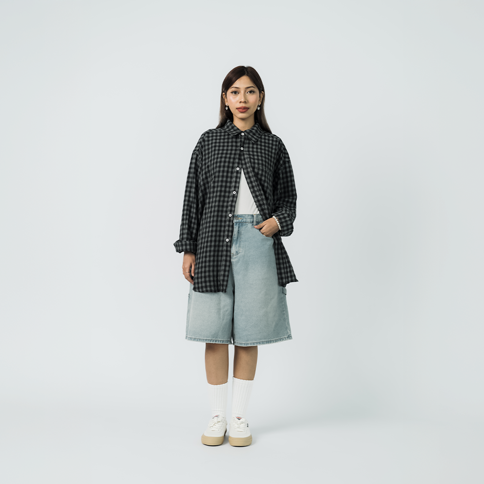 A.A Long Sleeve Checked Shirt 