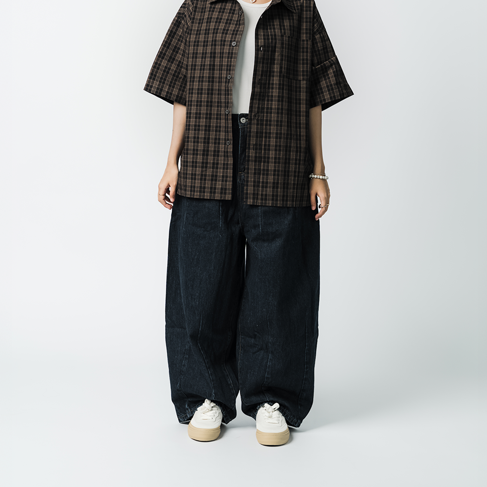 A.A JP Dark Denim Baggy Pants