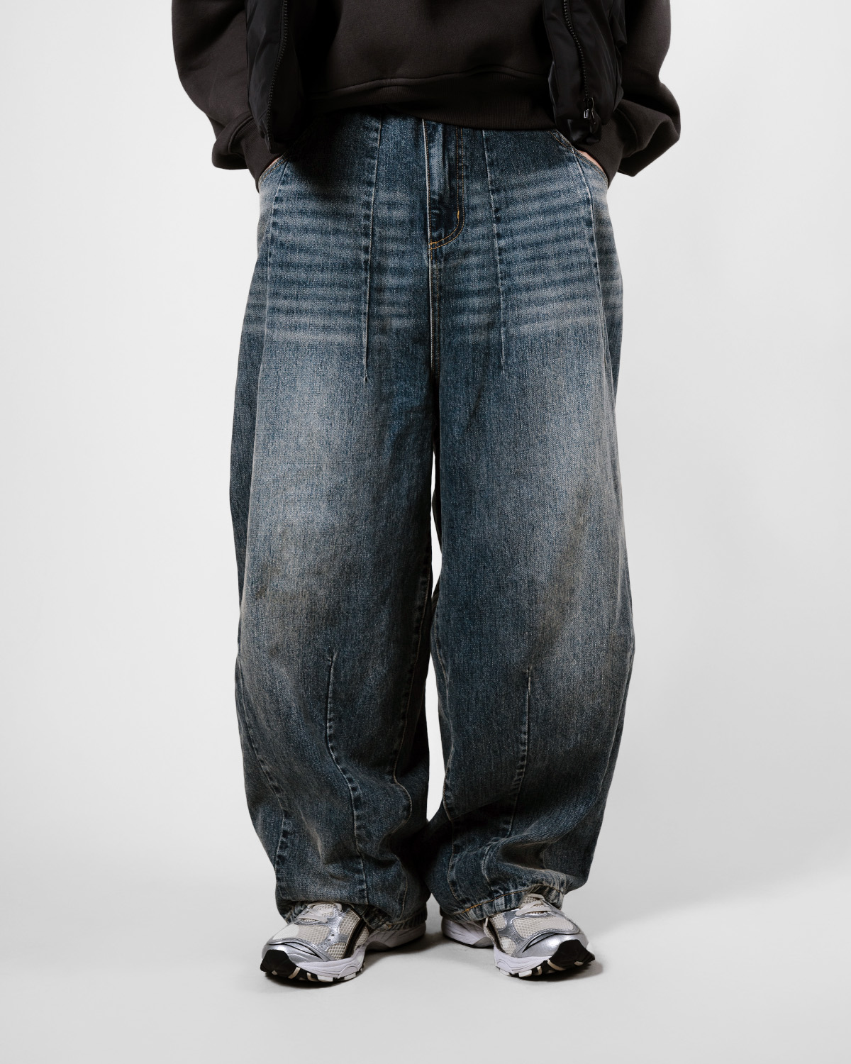 A.A JP Vintage Baggy Pants Grey