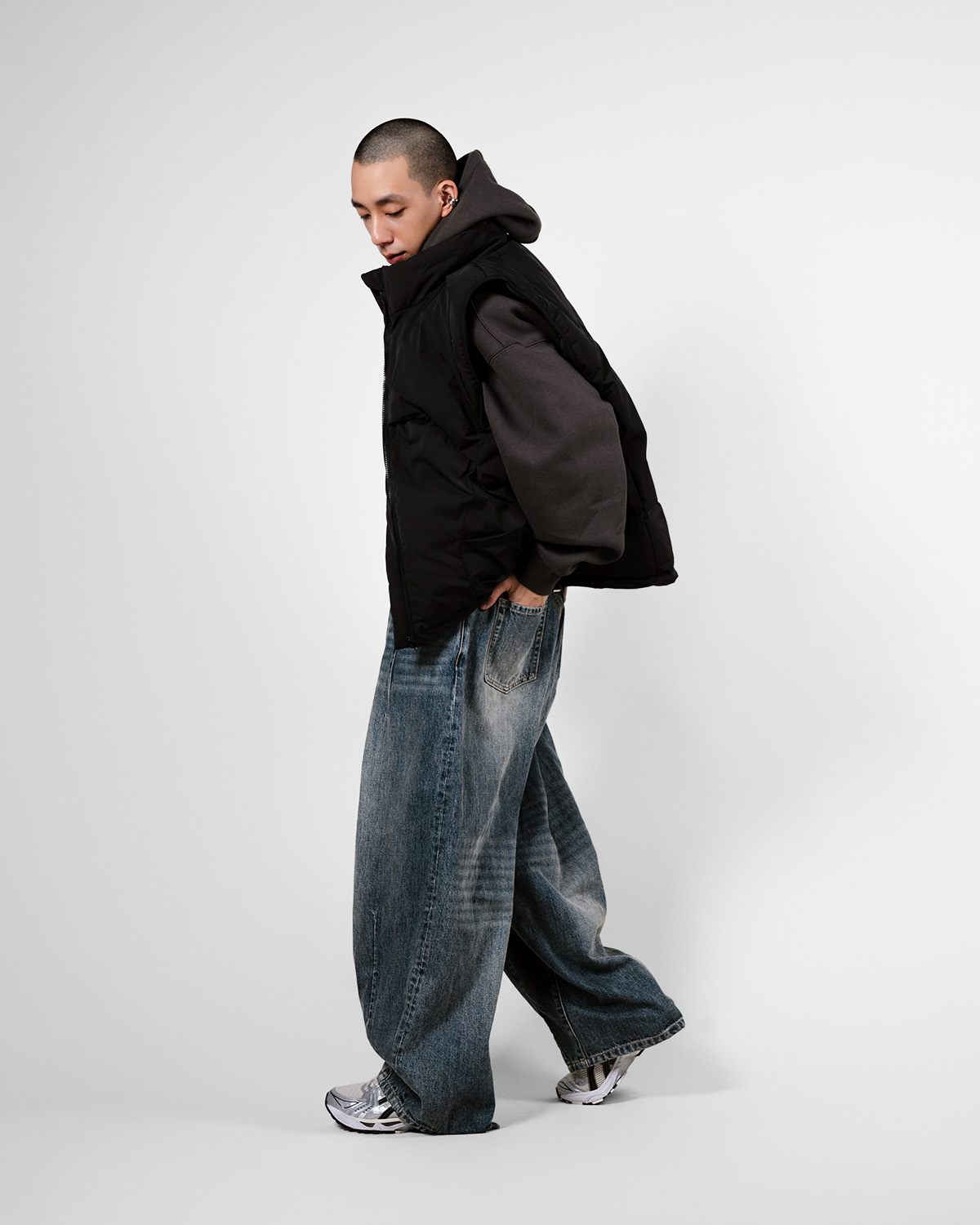 A.A JP Vintage Baggy Pants Grey