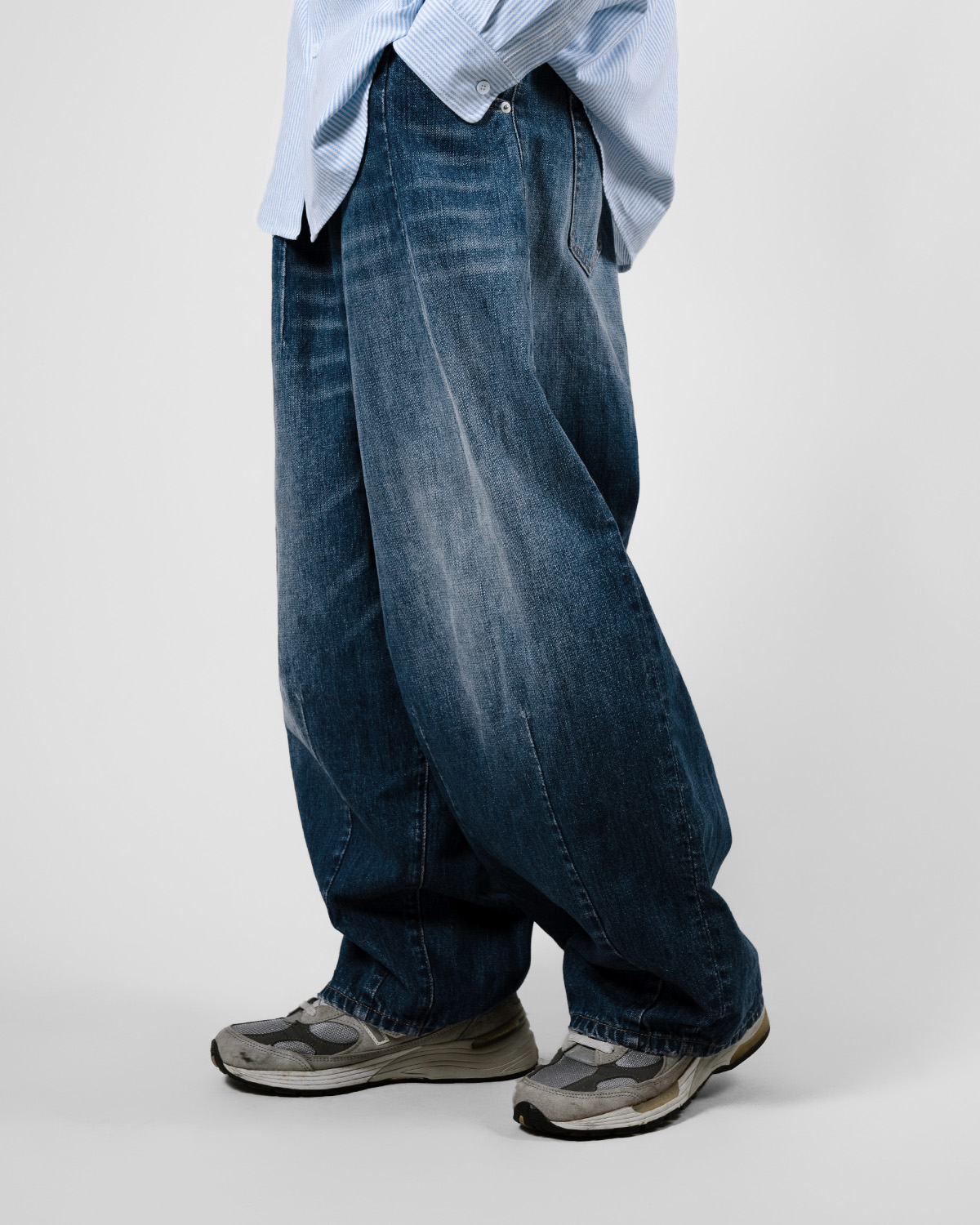 A.A JP Vintage Baggy Pants Blue
