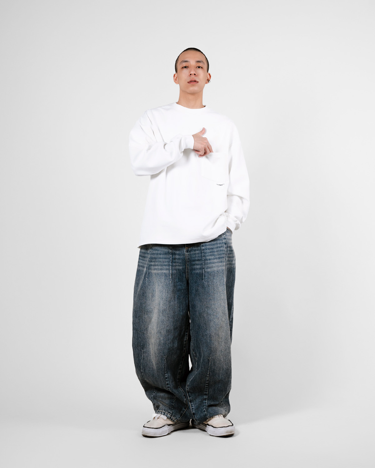 A.A JP Vintage Baggy Pants Grey