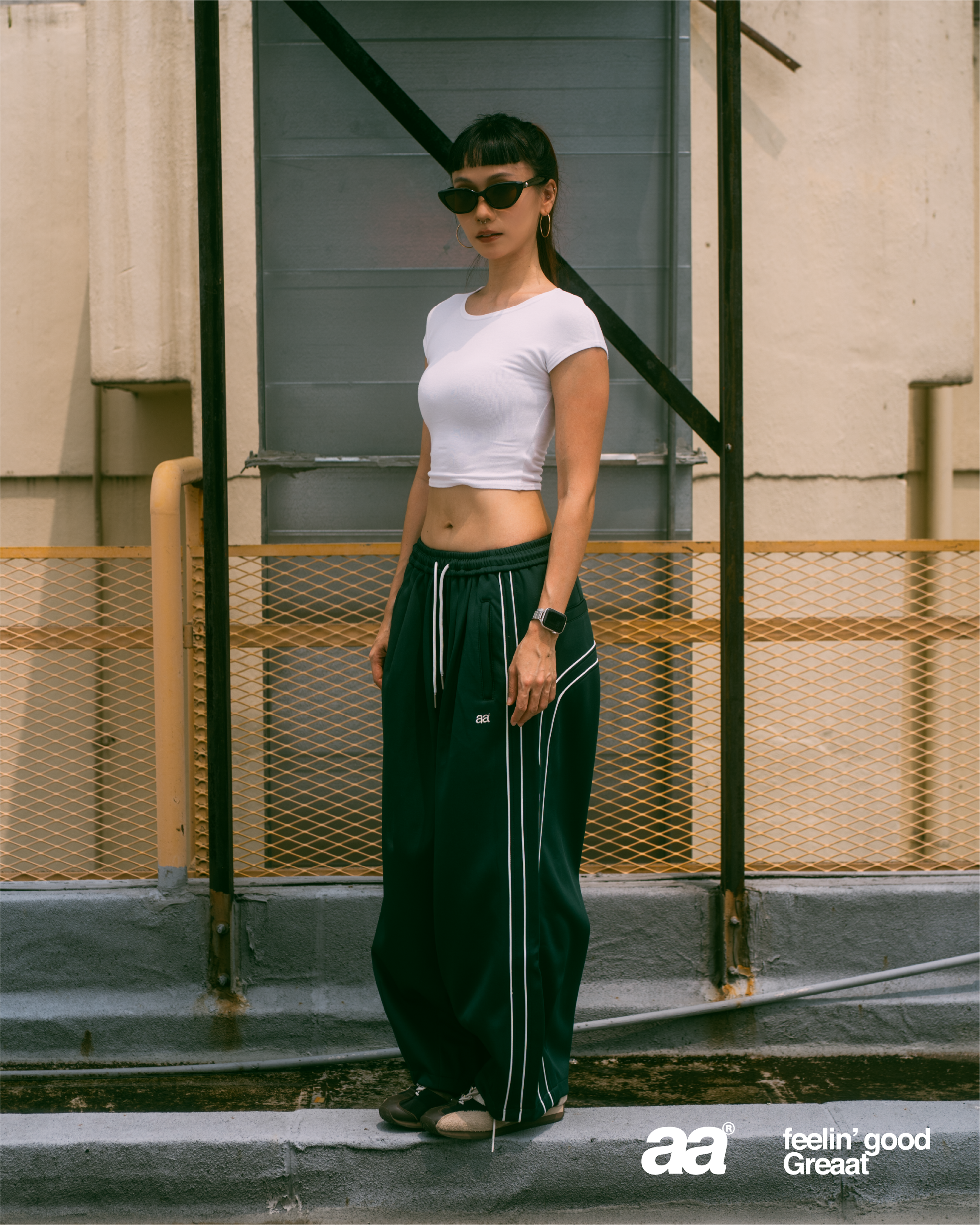 A.A FEELIN‘ GREAAT TRACK PANTS - GREEN