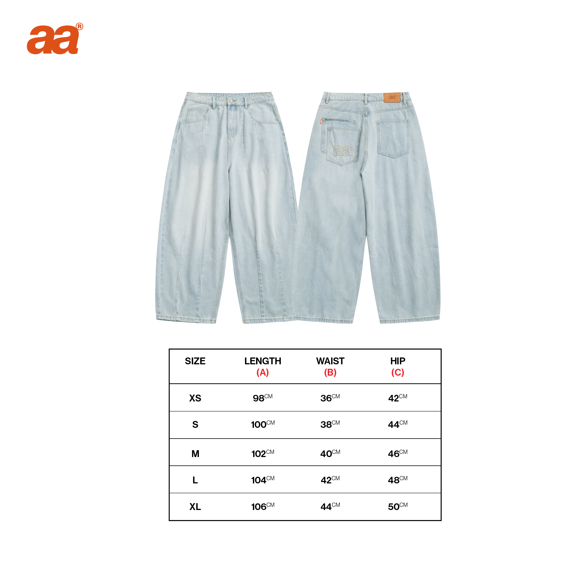 A.A Seasoned Wash Baggy Pants