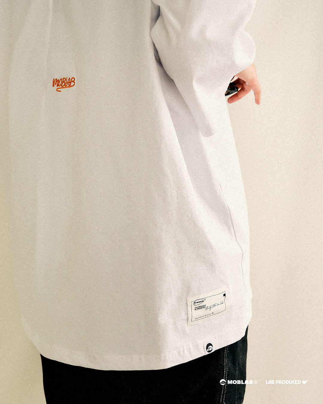 MOBLAB Illusion Graphic Tee Black