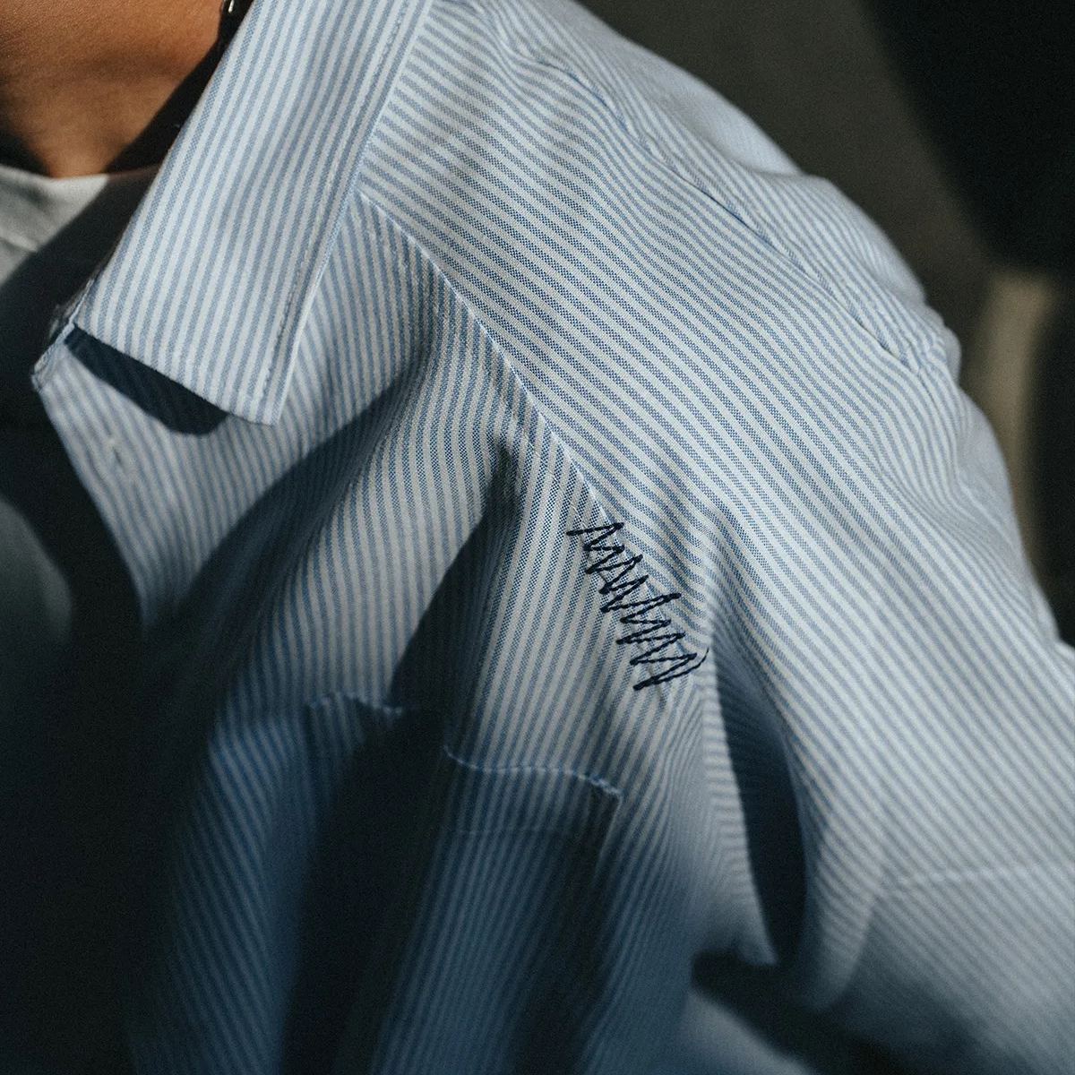 A.A Striped Embroidered Shirt