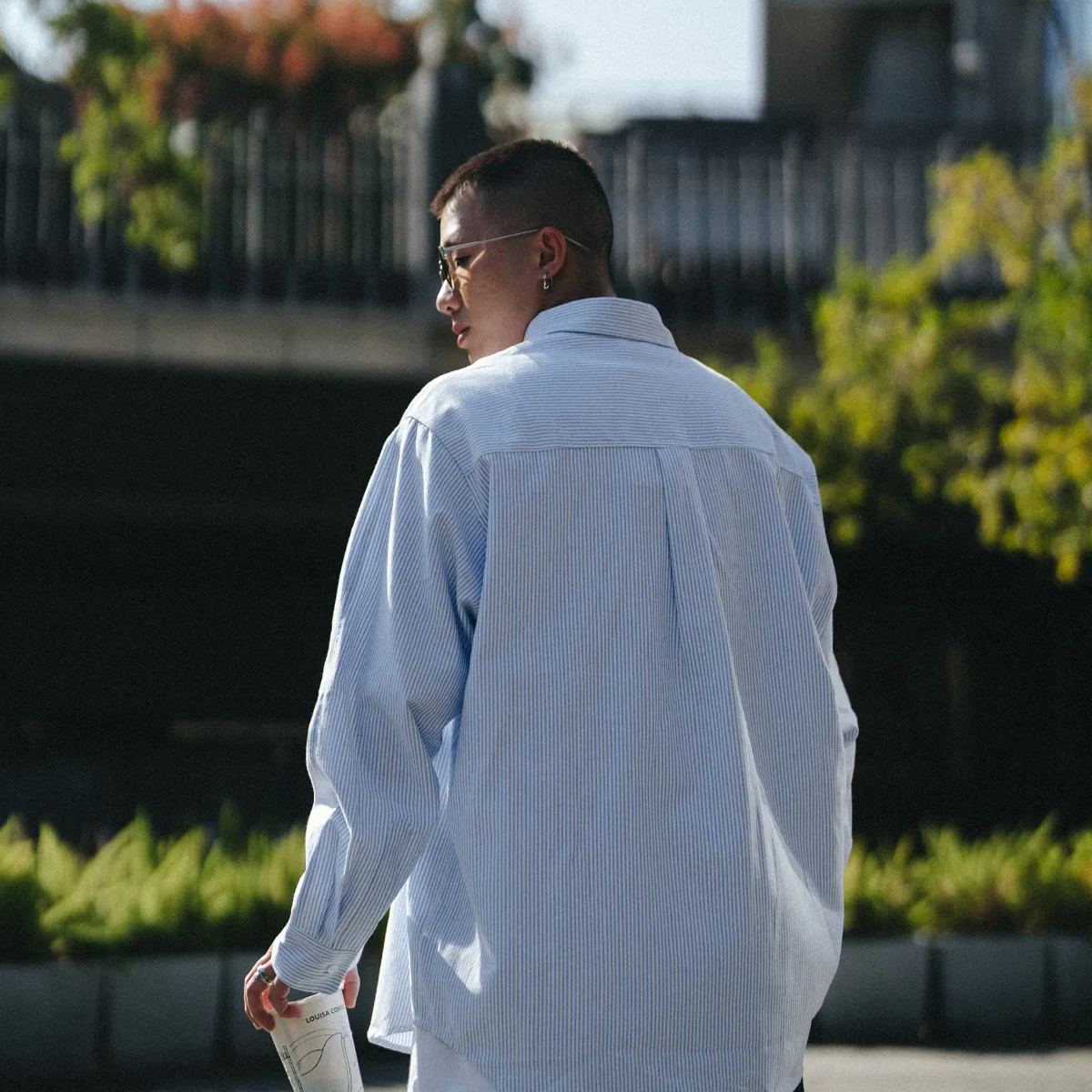 A.A Striped Embroidered Shirt