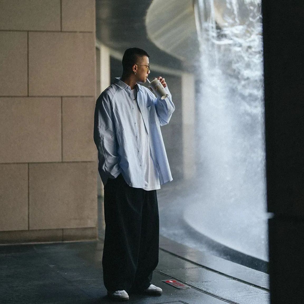 A.A Striped Embroidered Shirt