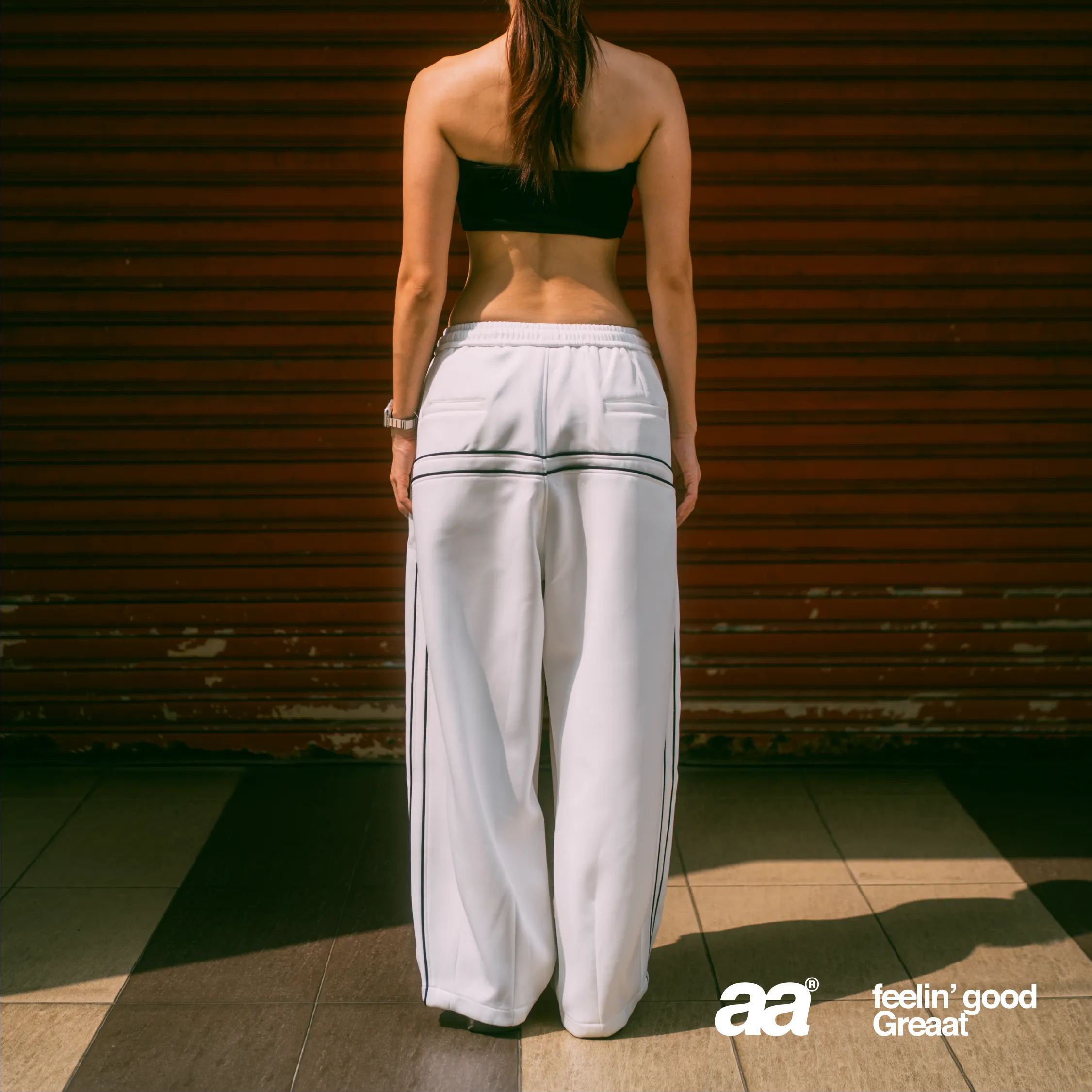 A.A FEELIN‘ GREAAT TRACK PANTS - WHITE