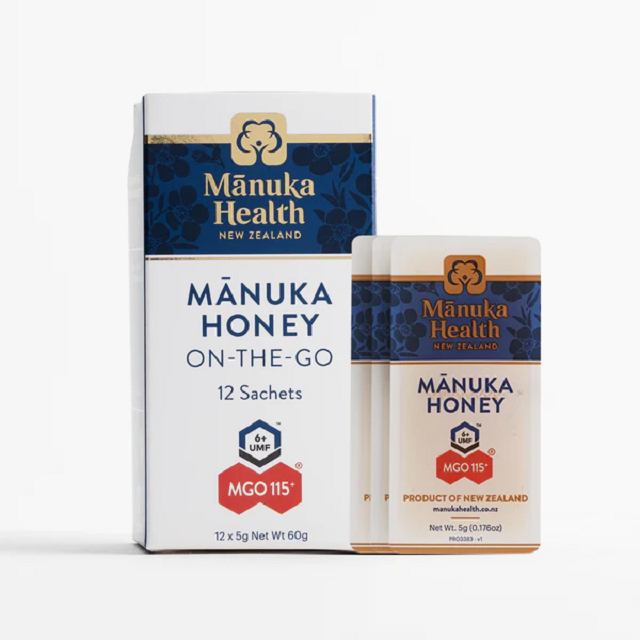 Manuka Health Manuka Honey MGO™ 115+ (UMF 6+) 5g Snap Pack X 12’s