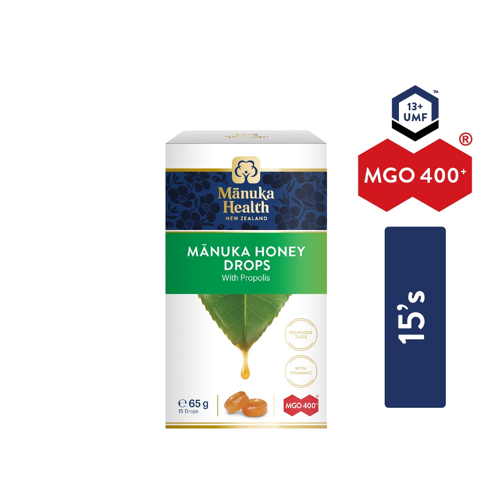 Manuka Health Manuka Drops MGO400+ (UMF13+) with Propolis 15 Pcs