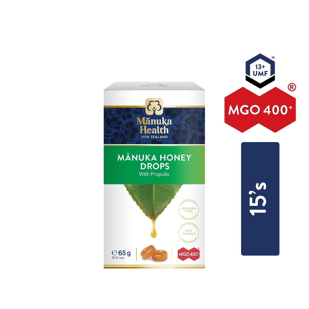 Manuka Health Manuka Drops MGO400+ (UMF13+) with Propolis 15 Pcs