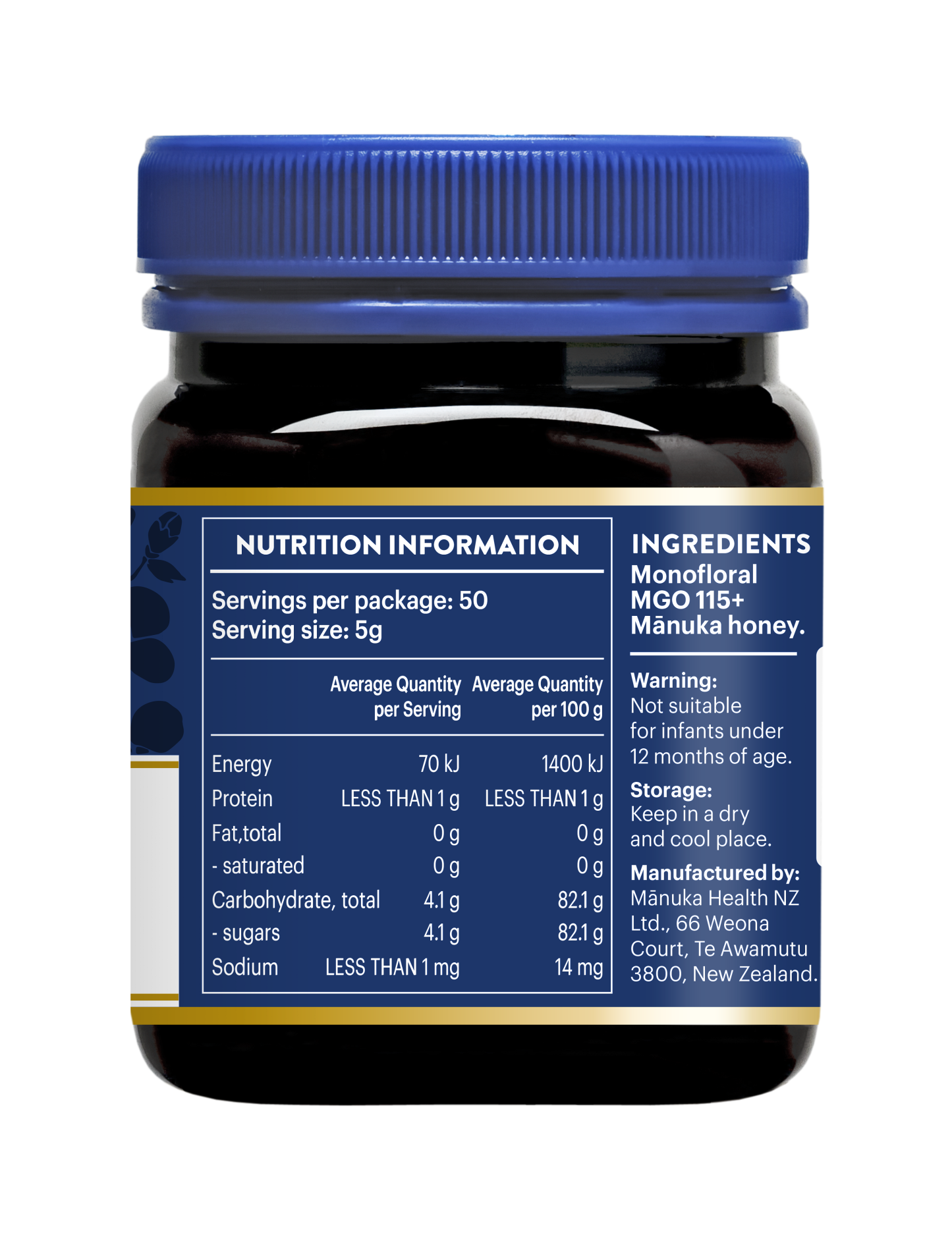 Manuka Health Manuka Honey MGO115+ UMF6+ (250g)