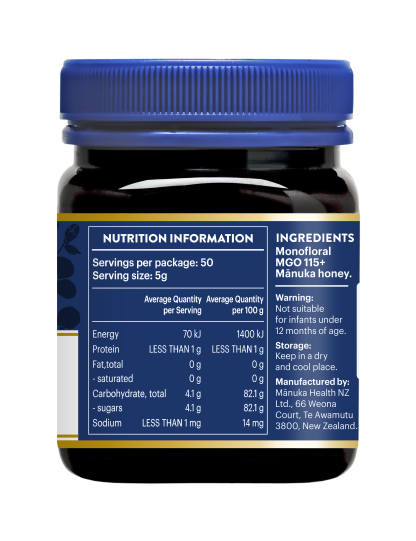 Manuka Health Manuka Honey MGO115+ UMF6+ (250g)
