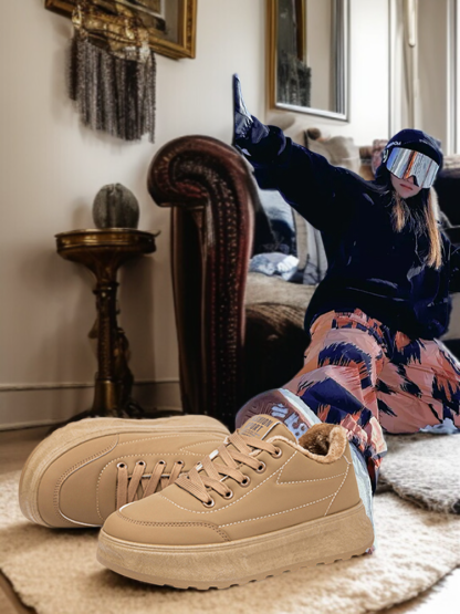 羊毛內裡女式運動鞋