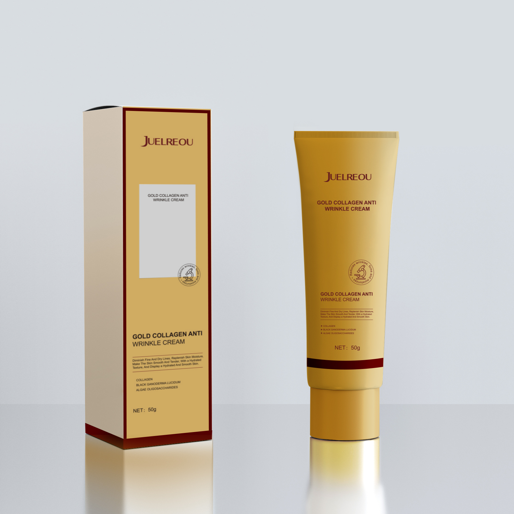 台灣 30 天爆賣 29.8 萬 +！向美博士黃金膠原蛋白抗皺霜，含黑靈芝、三肽 - 1、乙醯基六肽 - 8 等核心成分，撫平八大皺紋。97% 淡化細紋、91% 緊緻彈潤，無添加敏肌適用，補水保濕還提亮