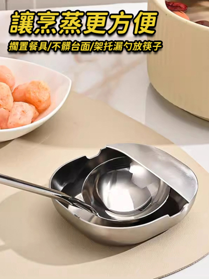 🥇台灣廚房收納神器！304 不鏽鋼湯匙托盤預設多用途功能，立式收納鍋鏟、湯勺、食品夾、筷子等餐具，還能當零食小料盤🔥加厚材質穩固不晃，易清洗可洗碗機用，緊湊不佔空間